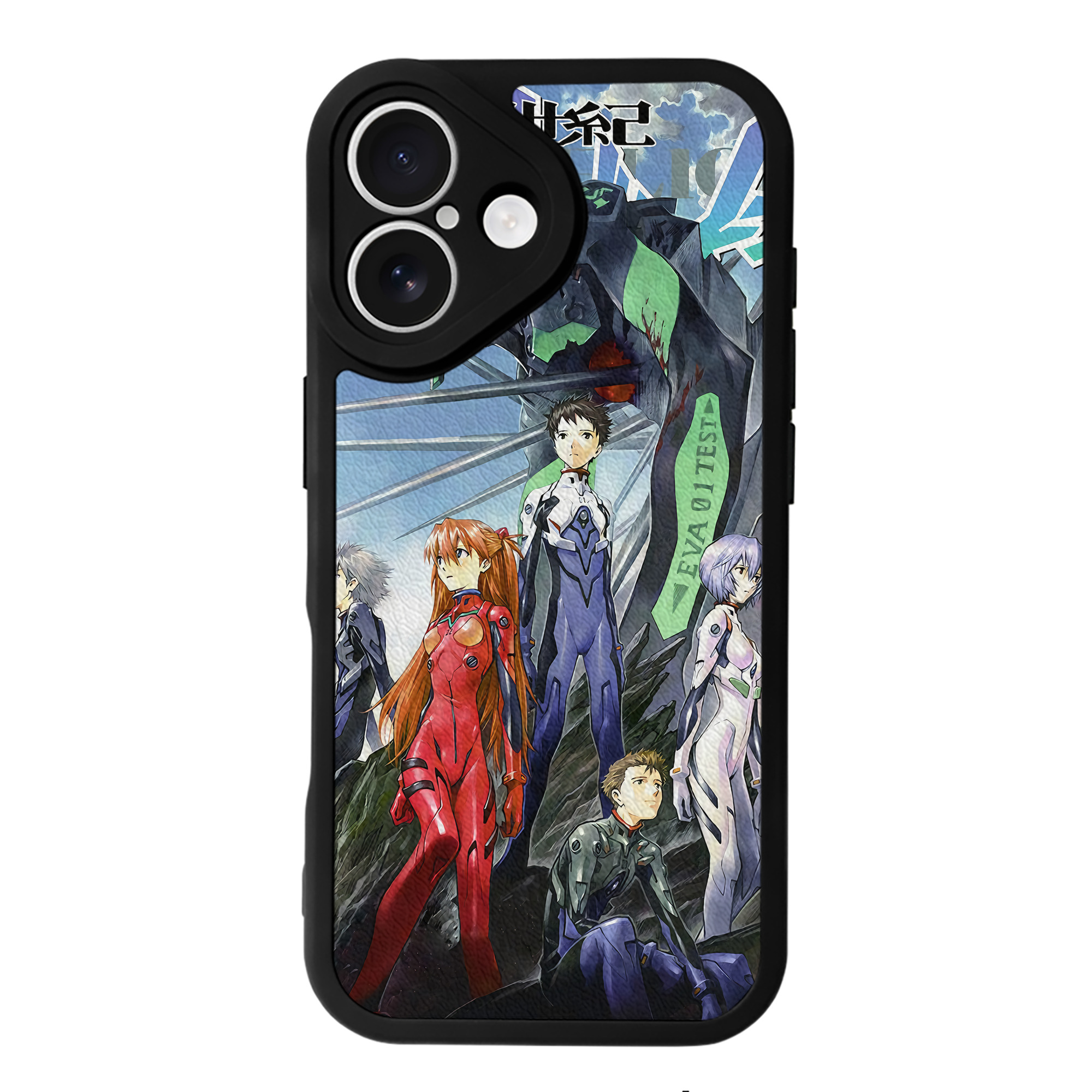 （画像用） EVA 新世紀エヴァンゲリオン 【iPhone 16シリーズ対応】シリコンスマホケース（レザー調） 材質：シリコン
